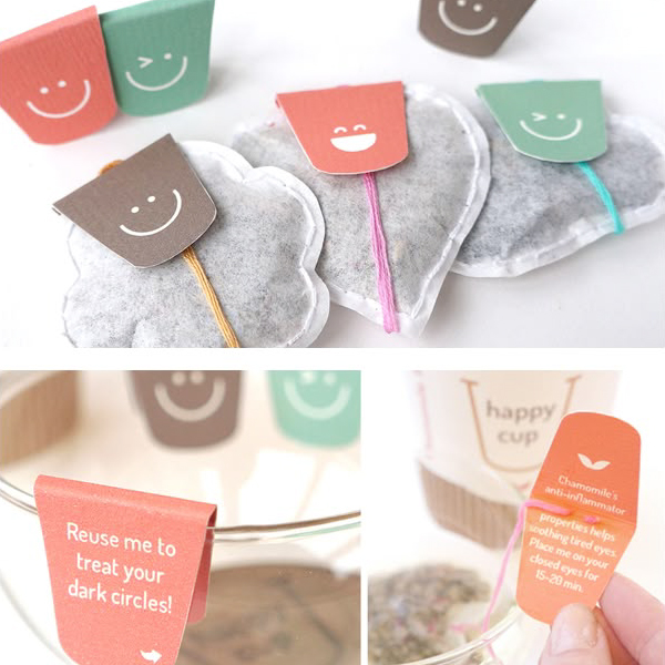 Tea bag hang tag design and printing