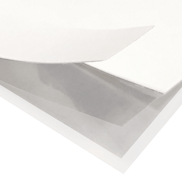 Uses of double-layer and single-layer backing paper